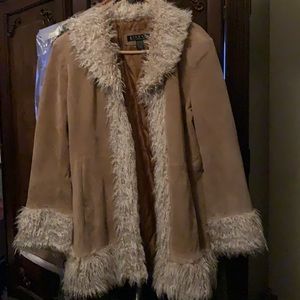 🔅FIRM💵! 100% Leather/Suede Giacca Coat!